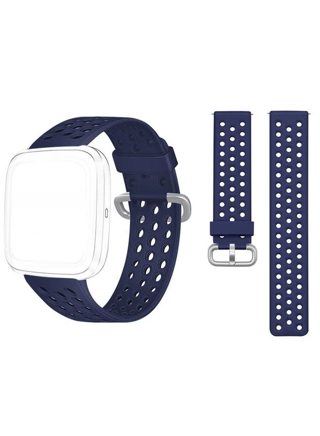Burgundy Silicone Band Compatible With Fitbit Versa Versa 2 Versa Lite Sport Wristband Size S - Image 3
